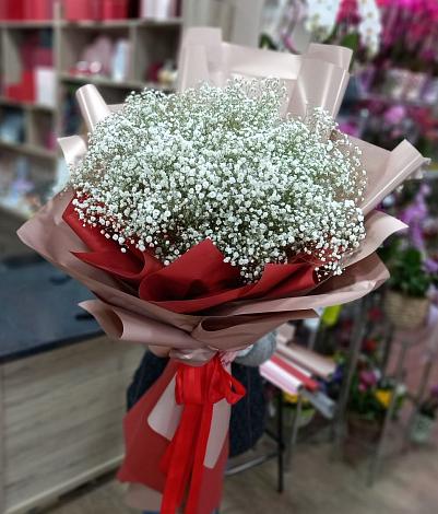 Букет цветов из: Гипсофила в Подгорной Краснодарского края