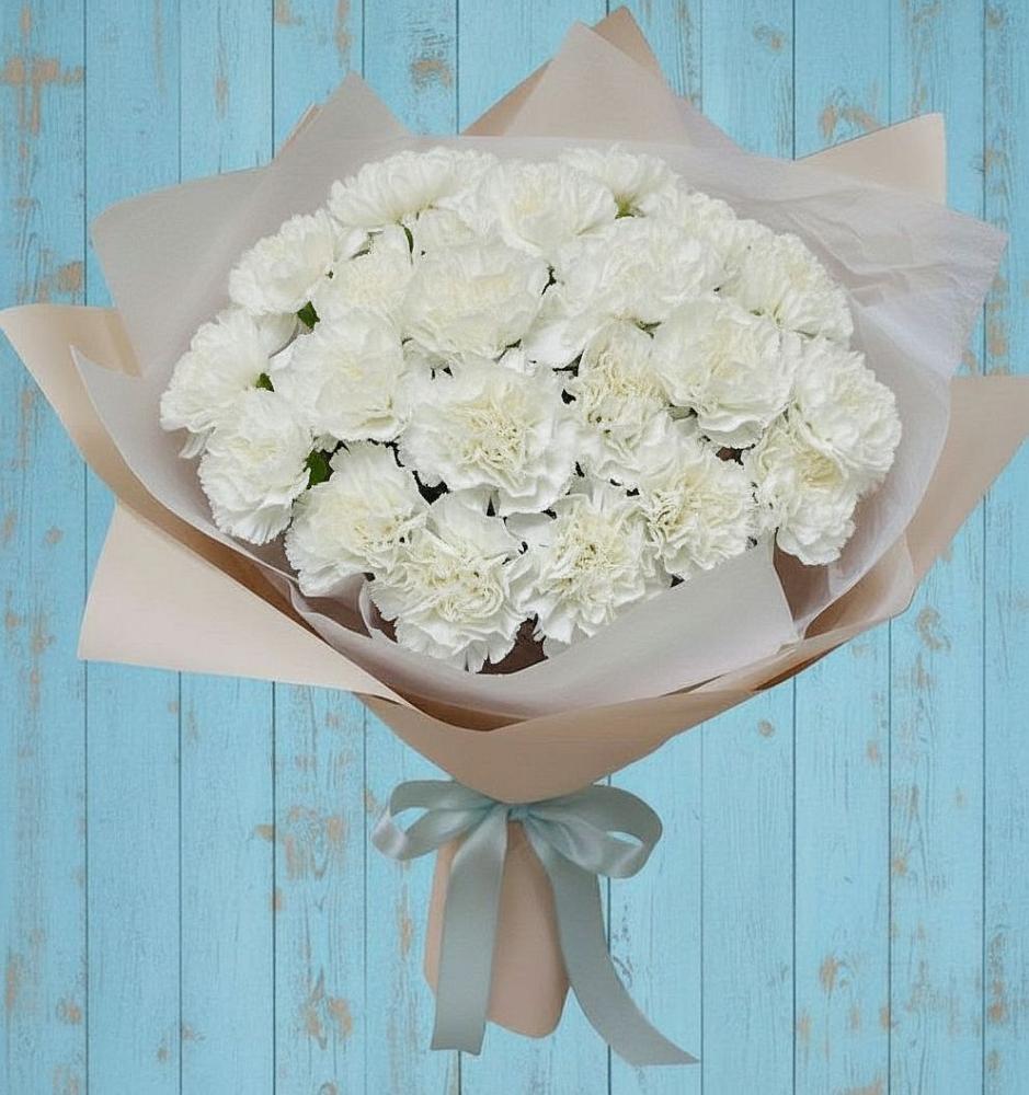 Букет цветов из: Гвоздики в Подгорной Краснодарского края