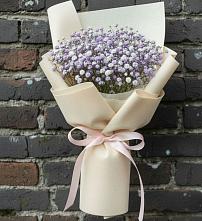 Букет цветов из:  Гипсофила в Подгорной Краснодарского края