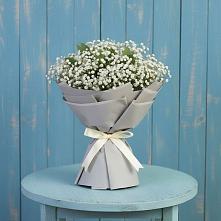 Букет цветов из:  Гипсофила в Подгорной Краснодарского края
