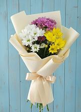 Букет цветов из:  Хризантемы #REPLACE_PRED# Подгорной Краснодарского края