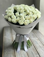 Букет 35 Белых роз в Подгорной Краснодарского края