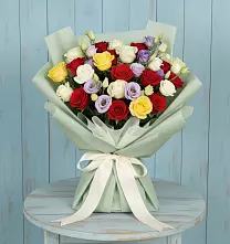 Букет цветов из:  Розы в Подгорной Краснодарского края