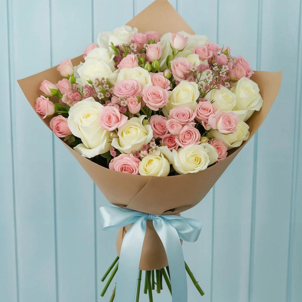 Букет цветов из: Розы в Подгорной Краснодарского края