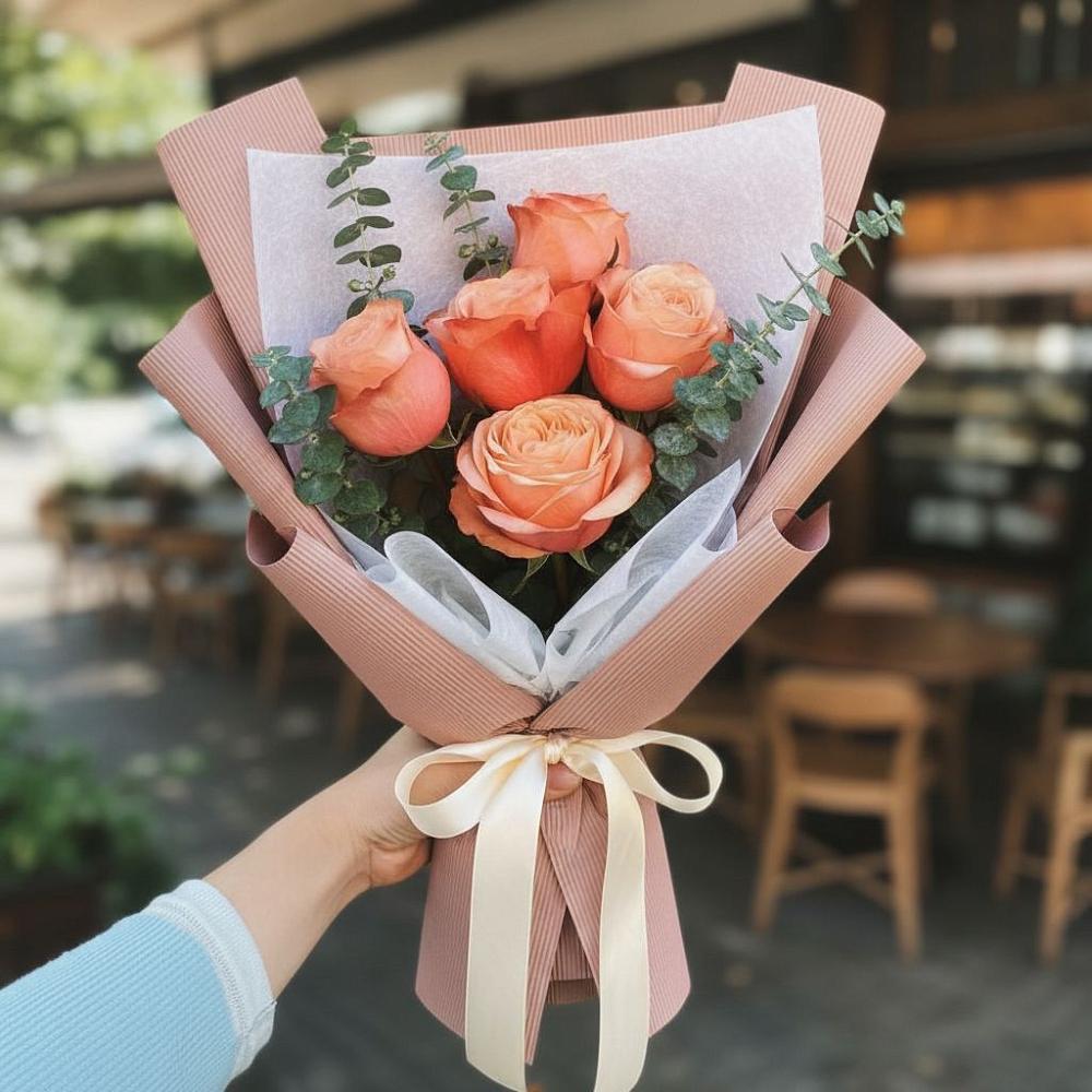 Букет цветов из: Розы в Подгорной Краснодарского края