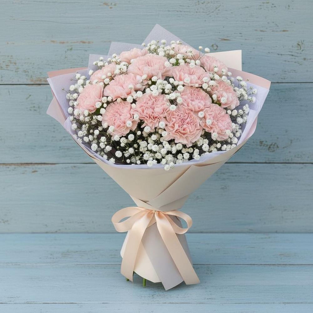 Букет цветов из: Гвоздики в Подгорной Краснодарского края