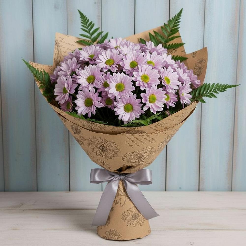 Букет цветов из: Хризантемы в Подгорной Краснодарского края
