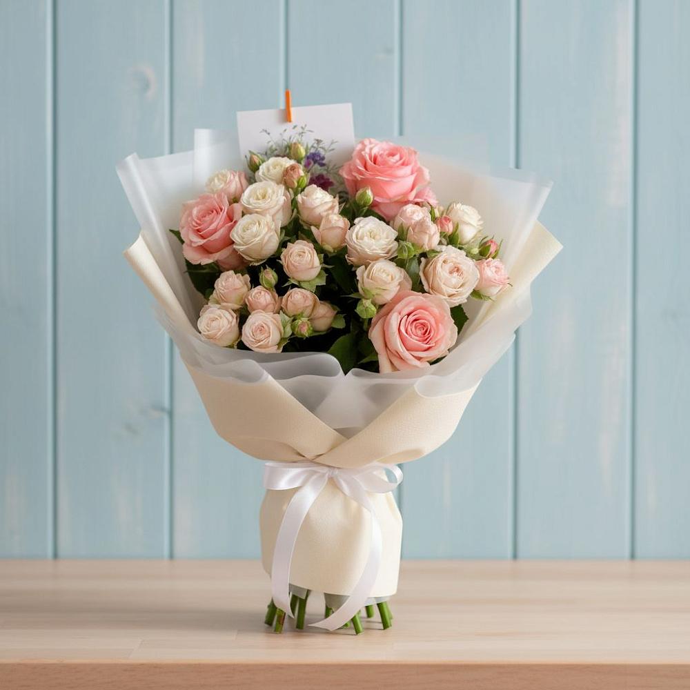 Букет цветов из: Розы в Подгорной Краснодарского края