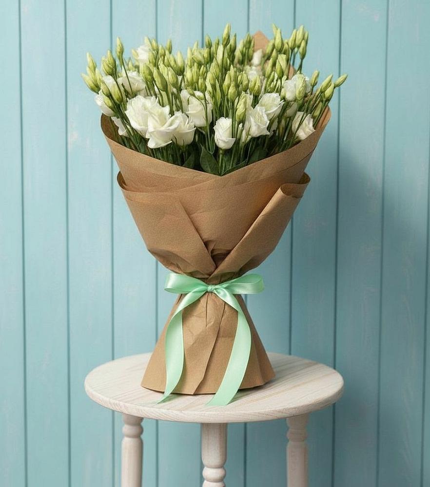 Букет цветов из: Лизиантусы в Подгорной Краснодарского края