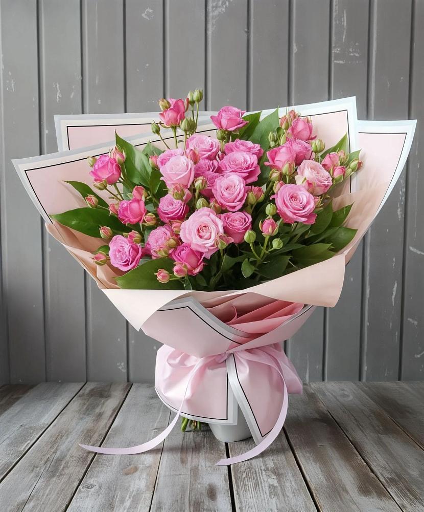 Букет Розовый кустик в Подгорной Краснодарского края