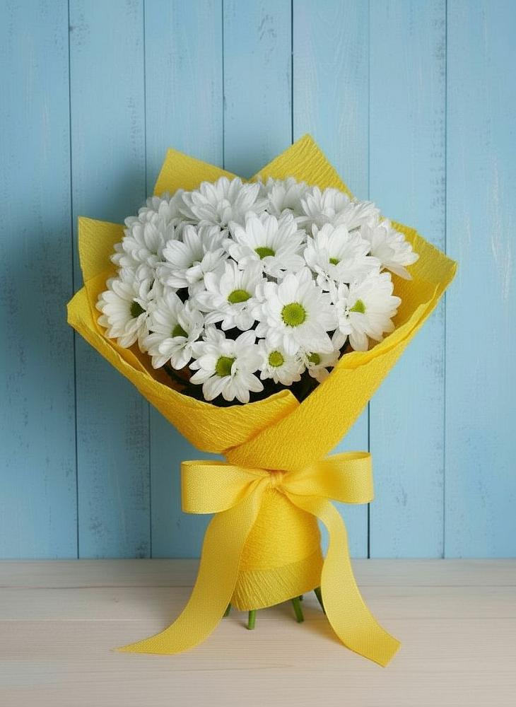 Букет цветов из: Хризантемы в Подгорной Краснодарского края