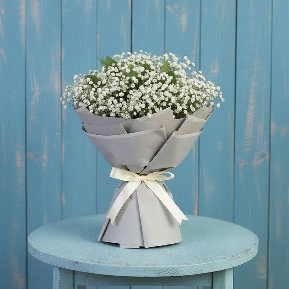 Букет цветов из: Гипсофила в Подгорной Краснодарского края