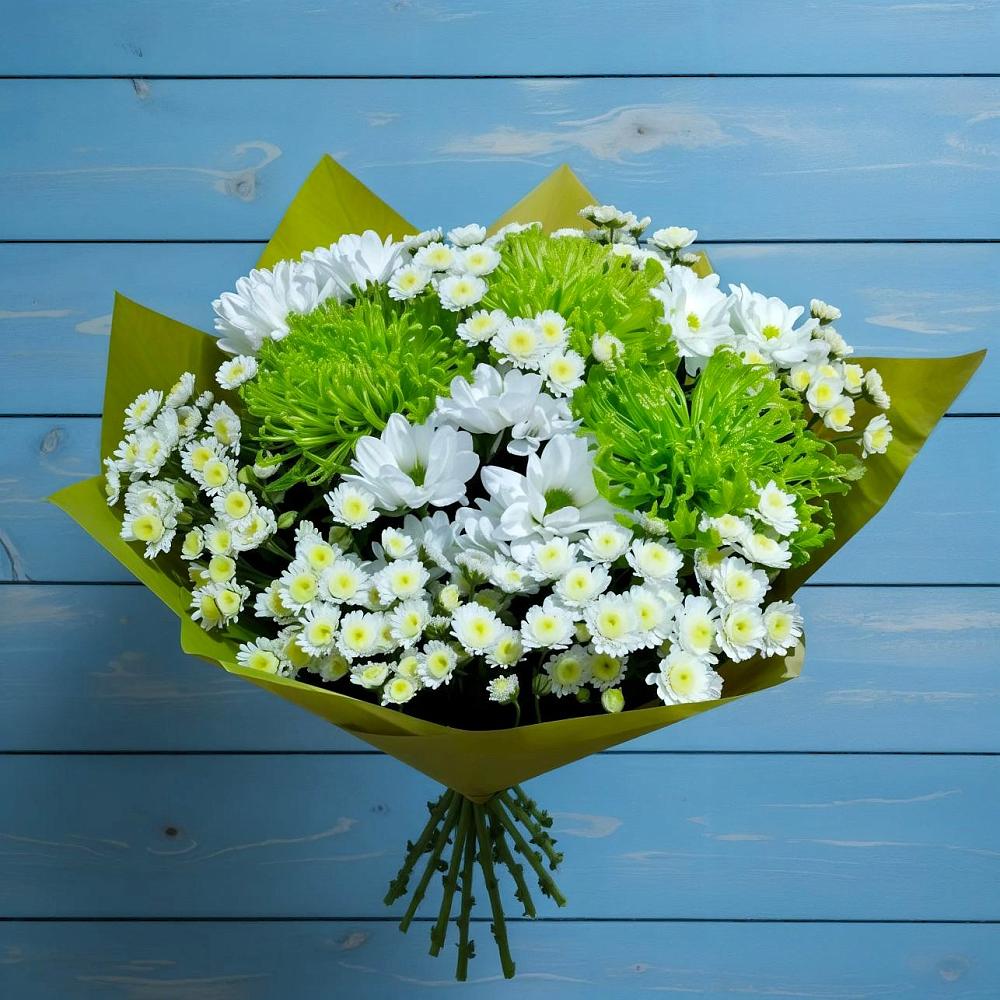 Букет цветов из: Хризантемы в Подгорной Краснодарского края
