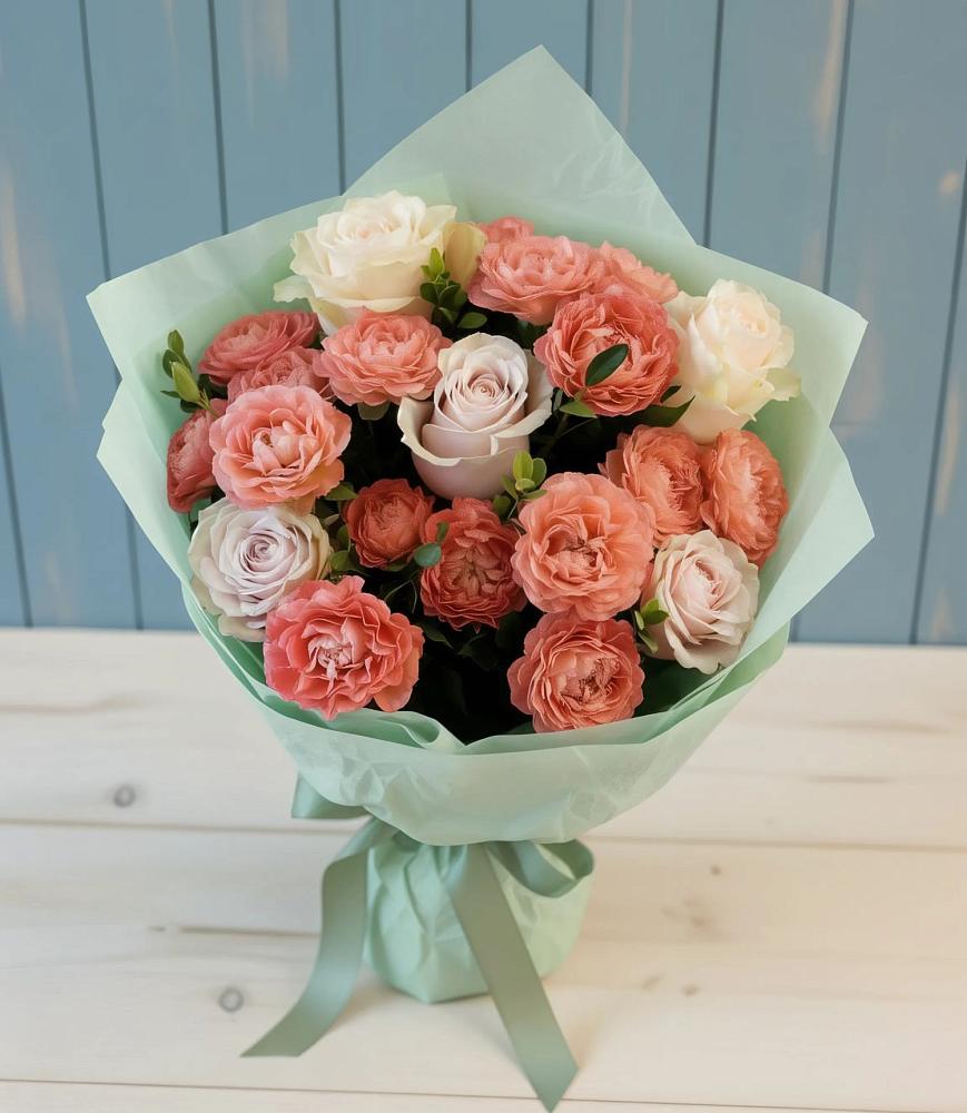 Букет цветов из: Розы в Подгорной Краснодарского края