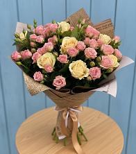 Букет цветов из:  Розы в Подгорной Краснодарского края