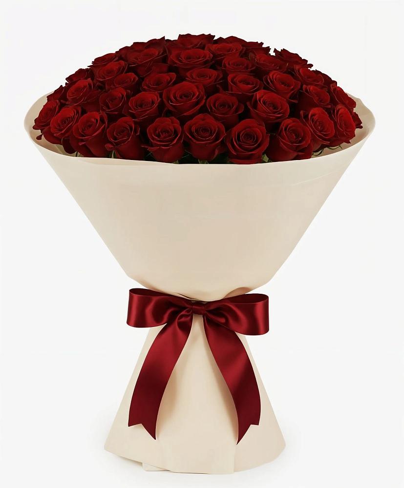 Букет 101 Бордовая роза Блэк Бакарра в Подгорной Краснодарского края