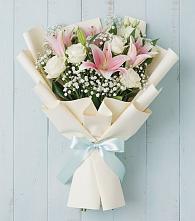 Букет цветов из:  Лилии в Подгорной Краснодарского края