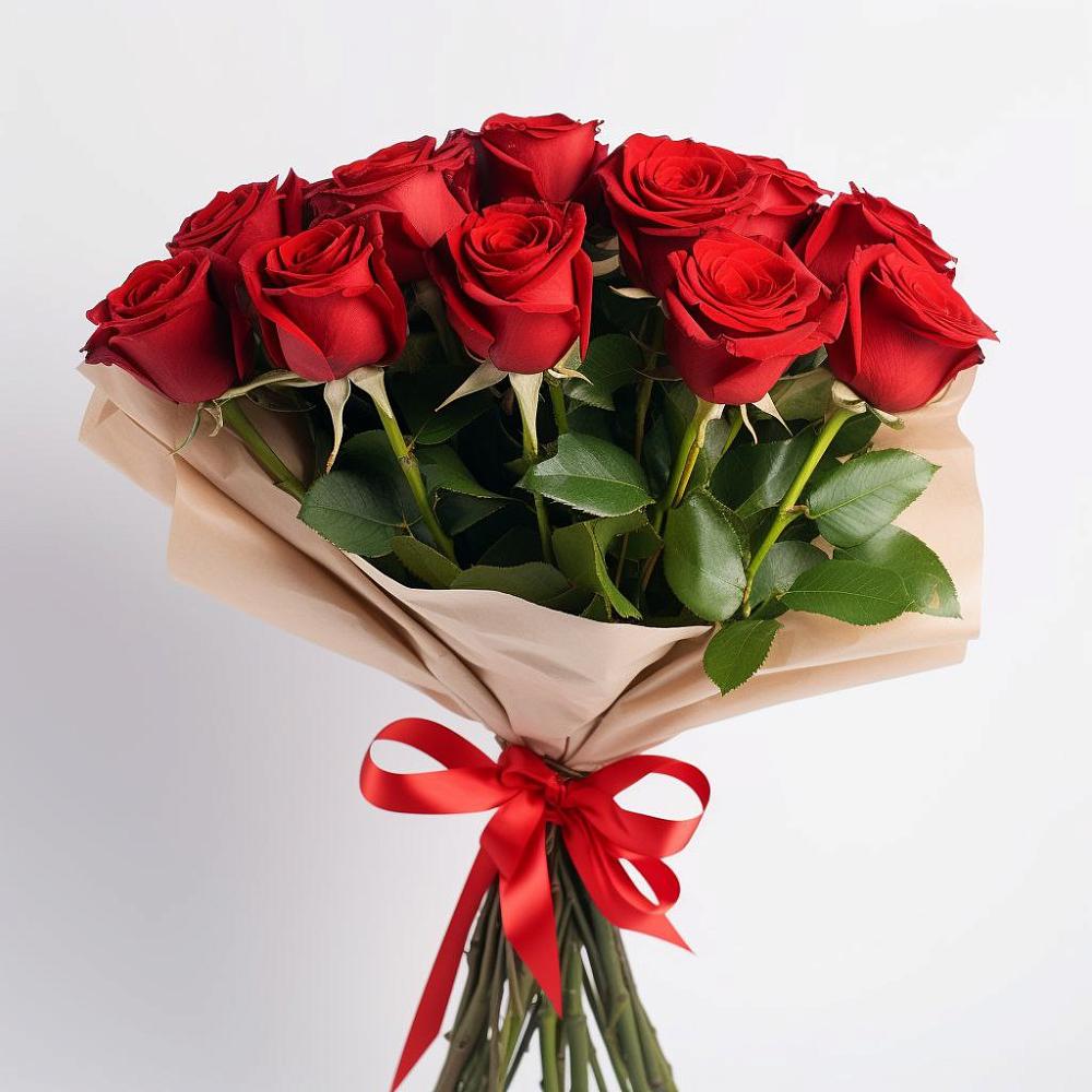 Букет 11 Красных роз Эдлесс Лав в Подгорной Краснодарского края
