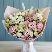 Букет цветов из:  Альстромерии и Розы в Подгорной Краснодарского края